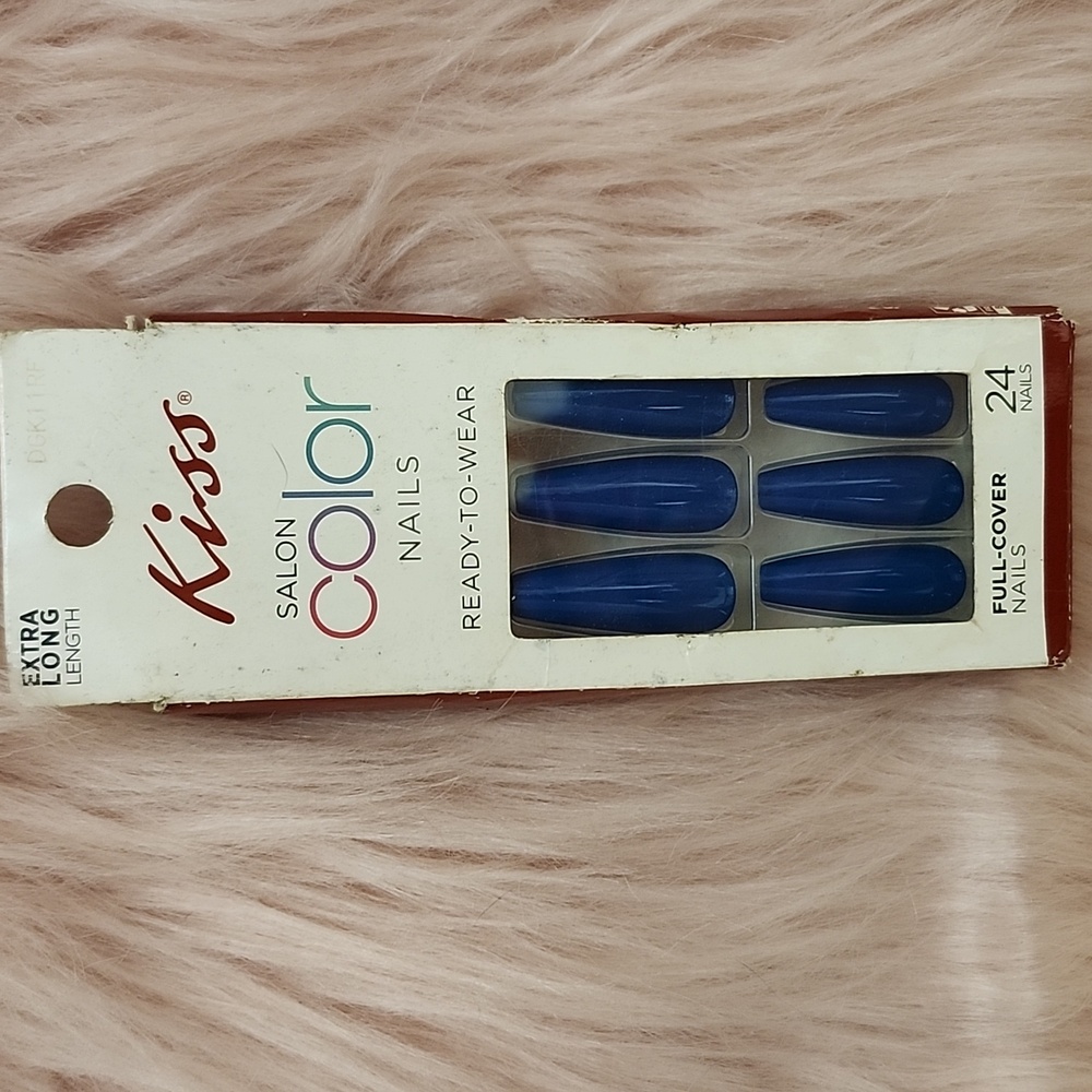 Brand New KISS SALON COLOR False Nails-XL